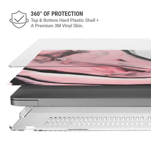 Pink Marble Ink MacBook Pro 14in (2021-24) Case plus Skin